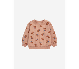 Baby Hungry Squirrel all over sweatshirt - Bobo Choses