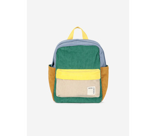 Color Block padded corduroy schoolbag - Bobo Choses