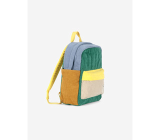 Color Block padded corduroy schoolbag - Bobo Choses