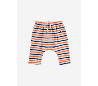 Striped terry cloth harem pants - Bobo Choses