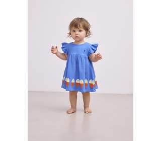 Morning Egg ruffle dress - Bobo Choses