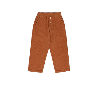 Soft velour pants - toffee - Búho