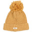 Pom pom soft knit hat - amber - Búho