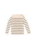 BB Rib knit jumper - ecru/navy