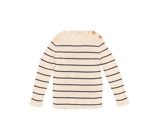 BB Rib knit jumper - ecru/navy - Búho