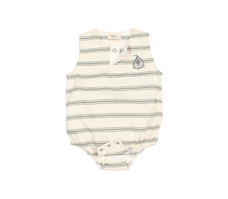 BB Stripes romper - sage green - Búho