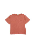 Pocket linen t-shirt - argile