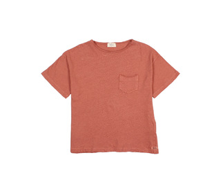 Pocket linen t-shirt - argile - Búho