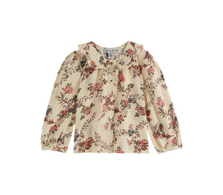 Blouse imprimee orchid - ecru - Emile et Ida