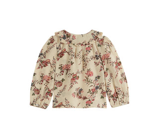 Blouse imprimee orchid - ecru - Emile et Ida