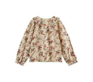 Blouse imprimee orchid - ecru - Emile et Ida