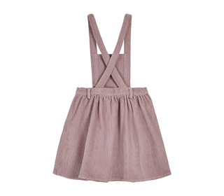 Robe tablier poches fleurs - mauve - Emile et Ida