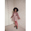 Robe tablier poches fleurs - mauve - Emile et Ida