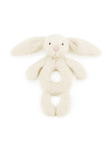 Bashful cream bunny ring rattle