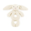 Bashful cream bunny ring rattle - Jellycat