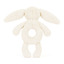 Bashful cream bunny ring rattle - Jellycat