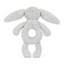 Bashful silver bunny ring rattle - Jellycat