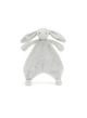 Bashful silver bunny comforter