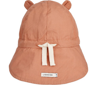 Gorm reversible seersucker sun hat  - tuscany rose / sandy - Liewood