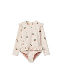 Sille printed swimsuit - peach / sea shell