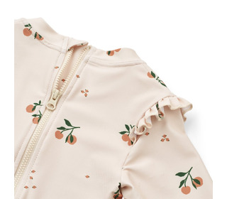 Sille printed swimsuit - peach / sea shell - Liewood