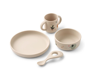 Vivi printed tableware set - circus/sandy - Liewood