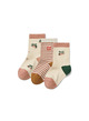 Silas socks 3 pack - peach sea shell mix