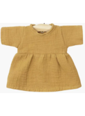 Robe Faustine en coton double gaze - camel