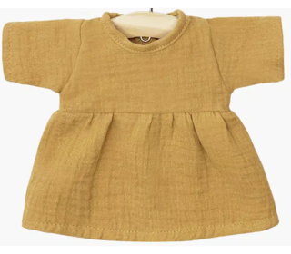 Robe Faustine en coton double gaze - camel - Minikane