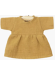 Robe Faustine en coton double gaze - camel