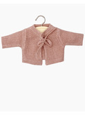 Cardigan Alix en tricot - rose thé