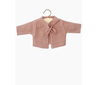 Cardigan Alix en tricot - rose thé - Minikane