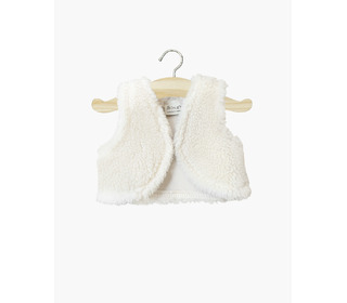 Gilet sans manches Tao en sherpa ecru - Minikane