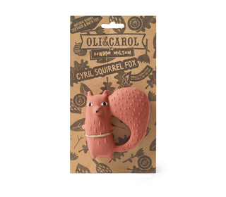 Baby teether - Cyril squirrel fox - Oli & Carol