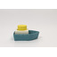 Upcycled rubber bath toy - boat yellow - Oli & Carol