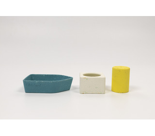 Upcycled rubber bath toy - boat yellow - Oli & Carol