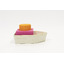 Upcycled rubber bath toy - boat orange - Oli & Carol