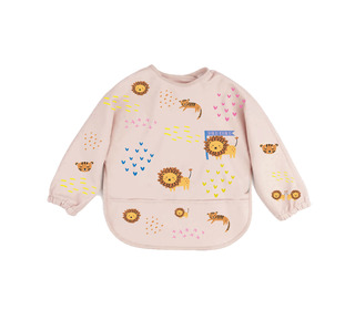 Long sleeve bib - wild child - The Cotton Cloud