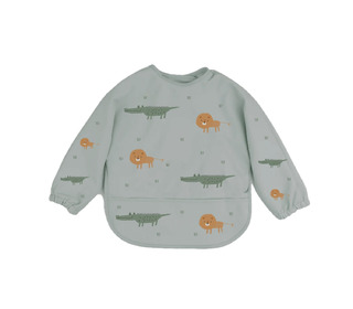 Long sleeve bib - safari - The Cotton Cloud