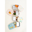 Stainless steel lunchbox with removable compartments - fruity - The Cotton Cloud