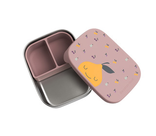 Stainless steel lunchbox with removable compartments - fruity - The Cotton Cloud