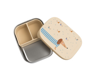 Stainless steel lunchbox with removable compartments - teckel - The Cotton Cloud