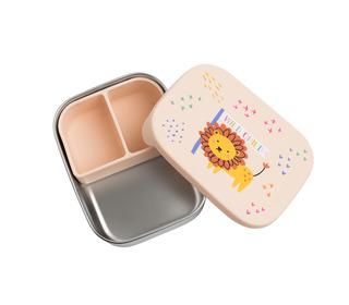 Stainless steel lunchbox with removable compartments - wild child - The Cotton Cloud