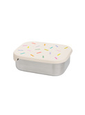 Stainless steel lunchbox with removable compartments - confetti