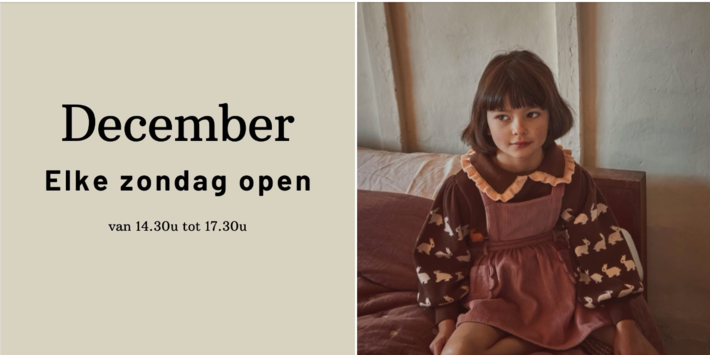 December • Open op zondag