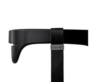 Leather strap for Leander Classic safety bar, black - Leander