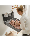Leander Wally wall mounted changing table, dusty grey