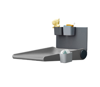 Leander Wally wall mounted changing table, dusty grey - Leander