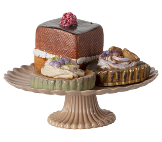 Cakes and cakestand, mini - Maileg