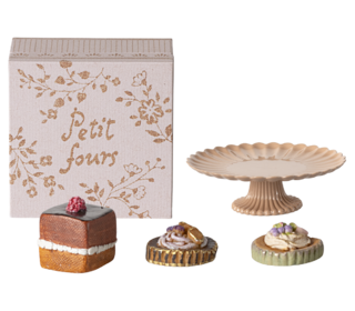 Cakes and cakestand, mini - Maileg